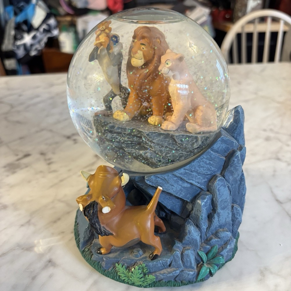 Disney Lion King Snow Globe Circle of Life Musical‎ Vintage Retired Tested/Works